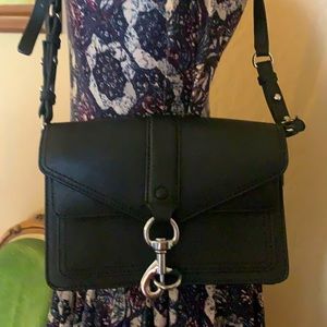 Rebecca Minkoff Black with Gold Hardware Crossbody Bag.